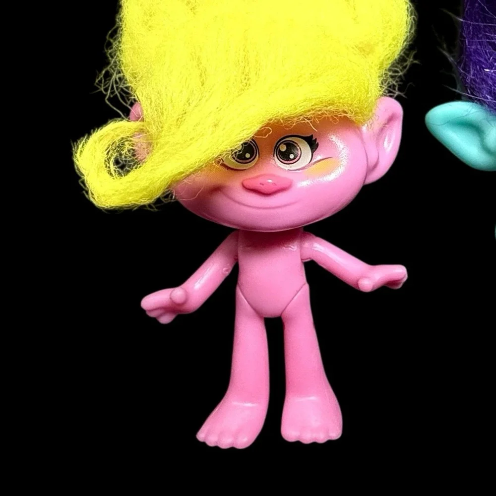 Dreamworks Trolls Dolls and Mini Figures Assorted‎ Toys Trolls Movie Lot of 4